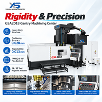 Centre d'usinage CNC à portique robuste XINSHUO, 3 axes, BT50, 32 outils ATC, positionnement 0,020 mm, fraiseuse à portique GSA2018