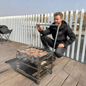 Melhor Churrasqueira BlazeFor para Churrasco ao Ar Livre, Churrasqueira Profissional Rotativa a Carvão para Festas e Eventos Corporativos - Product Image 2