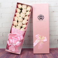 Cadeaux de fleurs en savon en gros, bouquets de fleurs de luxe en savon, roses en savon dans une boîte pour la fête des mères, la Saint-Valentin, l'anniversaire