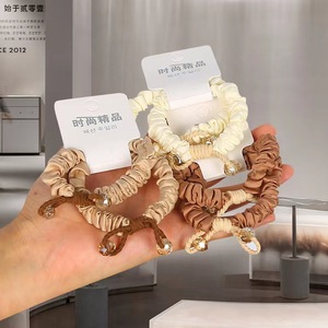 Élastiques à cheveux de qualité supérieure, couleurs assorties, tricotés sans couture, haute élasticité, cadeau, accessoire de coiffure, Printemps 2023 - Product Image 1