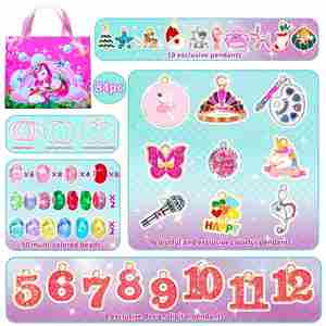 Women's Customizable <b>Initial</b> Stainless Steel <b>Bracelet</b> Set Fashionable Beaded Jewelry Handbag Trendy Making Toys Plastic Material - Product Image 4