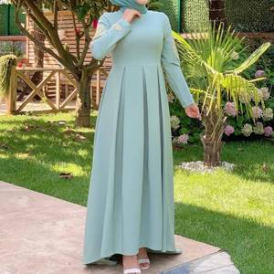 OEM ultimi disegni ricamo Abaya abbigliamento islamico donne marocchine abiti modesti abiti abbigliamento etnico musulmano - Product Image 5