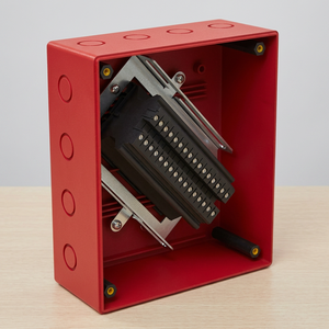 Caja de Control Universal de Plástico ABS Rojo de 16 Terminales con Cubierta Translúcida de PC FR, Diseño Duradero - Product Image 3