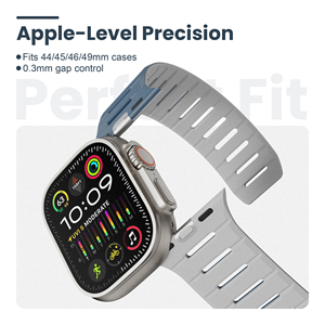 Thông Minh Ban Nhạc Đồng Hồ Cho Apple Đồng Hồ 44Mm 45Mm 46Mm 49Mm Có Thể Đảo Ngược Silicone Từ Dây Đeo Đồng Hồ Bằng Sáng Chế Lỗ Tuyến Tính Dây Đeo Cổ Tay - Product Image 3
