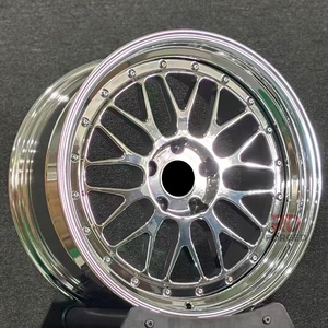 Jantes de voiture de course Triple Chrome 18-24 pouces pour marques de luxe, forgées en 2 ou 3 pièces, compatibles avec les jantes BS LM LeMans - Product Image 1