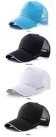 Topi Baseball Sporty 6 Panel Berbahan Katun dengan Logo Custom, Bordir, Lapisan Spons, Jaring, Dapat Disesuaikan, Cocok untuk Perjalanan Musim Panas, Model Snapback