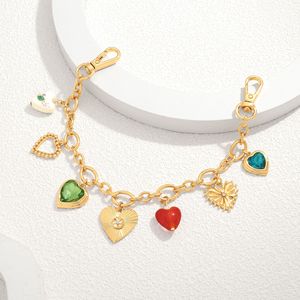 Porte-clés tendance 2026 Coolter en alliage avec pendentifs cœur, léger, étanche, porte-monnaie, breloques, accessoires DIY pour femmes et filles - Product Image 6