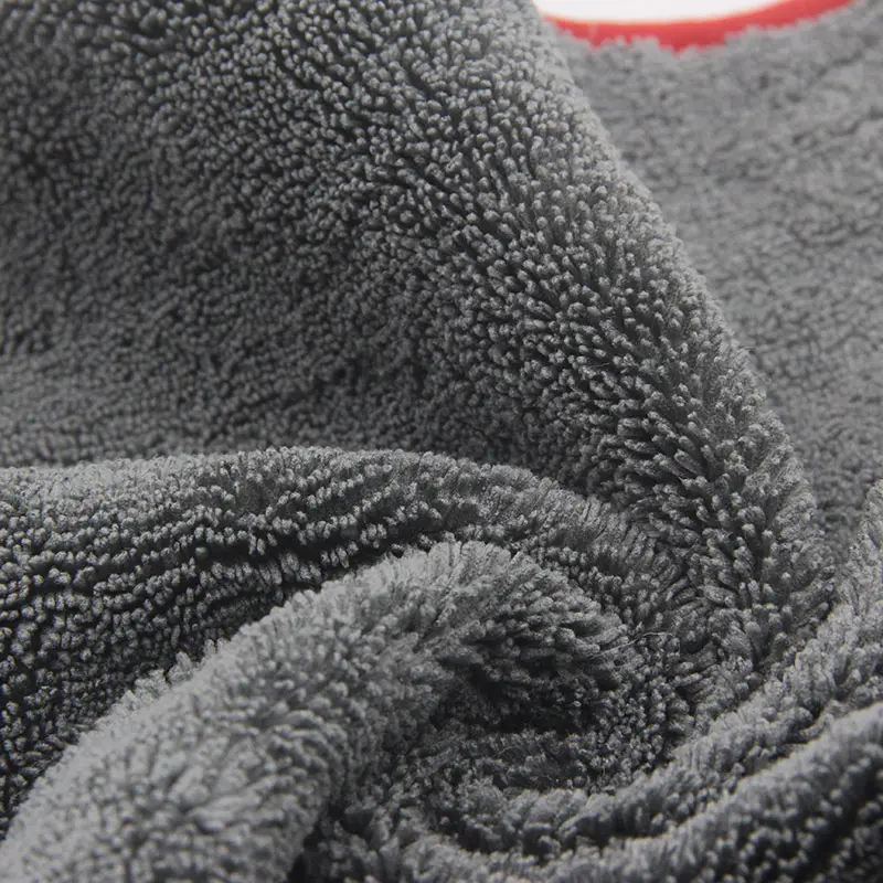 Asciugamano in microfibra per auto lavabile in tessuto di alta qualità per lucidare i dettagli in microfibra