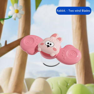 Jouets à ventouse sur le thème des animaux, lot <span class=keywords><strong>de</strong></span> 3 fidget spinners sensoriels avec éléments <span class=keywords><strong>de</strong></span> dentition - Product Image 2