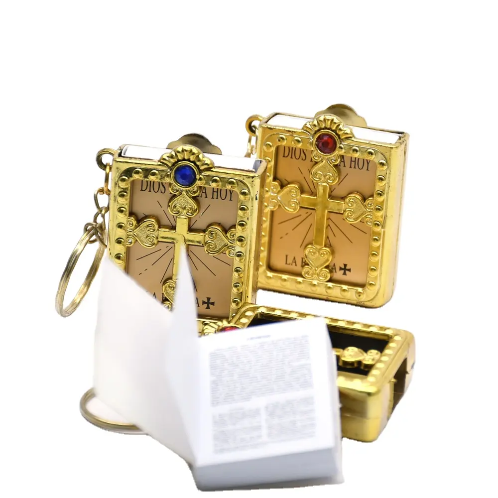 Dios Habla Hoy Spanish Holy Bible Keychain A Biblia Key Ring Gift Accessories Decorative