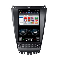 Écran vertical 12,1'' 4+64 Go Lecteur multimédia de voiture Android Radio GPS Navigation pour Honda Accord 2004-2007