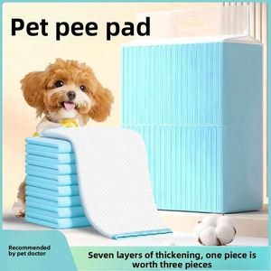Tapis absorbants pour chien, couches épaissies désodorisantes, en non-tissé, film PP, pâte de cellulose, 100 pièces, pour chat, lapin, animaux domestiques - Product Image 3