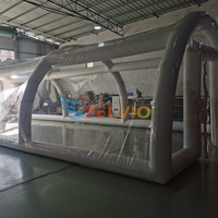 Couverture de piscine hermétique tente de chapiteau tente dôme transparent gonflable pour piscines natation en plein air