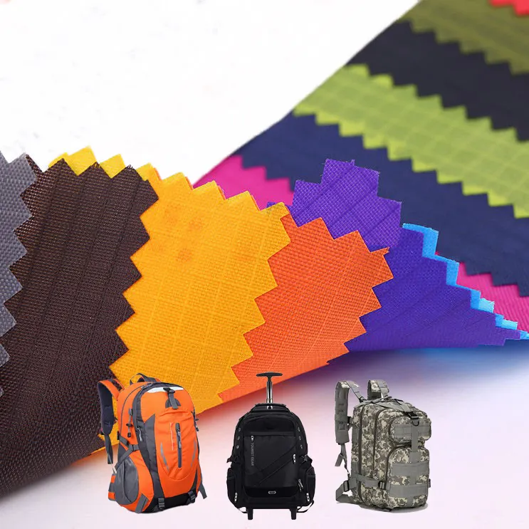 Prezzo di fabbrica di colore personalizzato impermeabile Ripstop esterno borsa tenda 210d tessuto in poliestere per borse