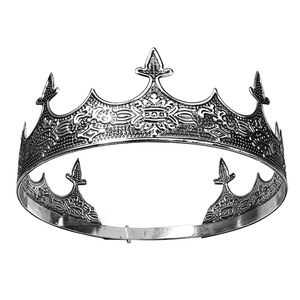 Accessoires de cheveux d'anniversaire <span class=keywords><strong>Prince</strong></span> Halloween Cosplay rétro doré roi <span class=keywords><strong>couronne</strong></span> diadème strass <span class=keywords><strong>couronne</strong></span> royale pour hommes petit ami cadeau - Product Image 5