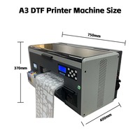 Lisai A3 kualitas tinggi 30cm meja bisnis rumah semua dalam satu Printer DTF Film kupas panas kain OEM cetakan kondisi baru 1 tahun