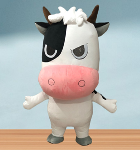 Disfraz <span class=keywords><strong>de</strong></span> Mascota <span class=keywords><strong>de</strong></span> <span class=keywords><strong>Vaca</strong></span> <span class=keywords><strong>de</strong></span> Dibujos Animados Inflable Personalizado con Color a Elección, Traje <span class=keywords><strong>de</strong></span> <span class=keywords><strong>Vaca</strong></span> Lechera Adorable para Actuaciones en Escenario y Alquiler <span class=keywords><strong>de</strong></span> Eventos - Product Image 2