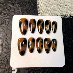 <span class=keywords><strong>Gel</strong></span> de luxe fait à la main <span class=keywords><strong>en</strong></span> gros <span class=keywords><strong>sur</strong></span> les ongles ongles moyens longs <span class=keywords><strong>strass</strong></span> ongles carré Bling brillant 3D ongles artificiels manucure - Product Image 3