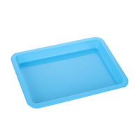 Plateaux en plastique pour activités en classe, plateaux à sable pour l'artisanat, plateaux de rangement plats de 9,6 x 7,3 pouces pour la peinture, les perles, les projets de bricolage