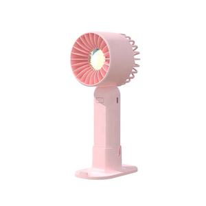 Multifunctional Handheld <b>Mini</b> Fan Built‑in Warm LED Lamp Rechargeable Personal Air <b>Cooler</b> With Detachable Stand - Product Image 4