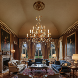 Lampadario Artigianale in Ferro con Rami d'Albero, Design Floreale in Cristallo, Illuminazione per Sale da Ricevimento e Matrimoni - Product Image 5