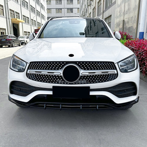 Mercedes-Benz GLC-Class Front Lip Splitter Carbon Fiber Texture ABS 2020-2022 AMG Style - Product Image 3
