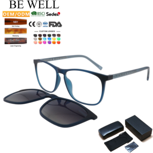 Lunettes de soleil à clip magnétique TR90, monture optique <span class=keywords><strong>avec</strong></span> clip, monture optique grossissante - Product Image 1