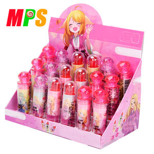 OEM थोक मजेदार धक्का पॉप लिपस्टिक हार्ड लॉलीपॉप कैंडी मीठा - Product Image 5