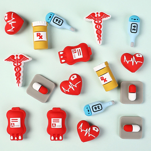 Customizable Silicone <b>Bead</b> <b>Kit</b> Diy Medical Nurses Theme Pill Boy Charms for Bracelets and Pen Decoration Jewelry <b>Kit</b> Supplies - Product Image 5