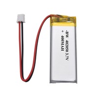 Cellules lithium-ion de poche 3.7v 402050 400MAH Batterie au lithium-polymère Packs de batterie Lipo