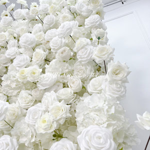 DKB Factory BG295 Hot Selling White Rose Flower Square <b>Arch</b> Artificial <b>Wedding</b> <b>Arch</b> Backdrop Flower Decor for <b>Wedding</b> - Product Image 5