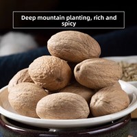 Nouvelle Récolte Muscade Entière Séchée AD Aromatique Jaiphal 50Kg Vente en Gros Directe Usine Chine Faible MOQ Service d'Étiquetage Personnalisé