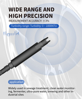 Analyseur de qualité de l'eau d'aquarium d'eau salée 19000mAh ±3% de précision Transmetteur de turbidité sans fil LoRa/4G pour instruments de test