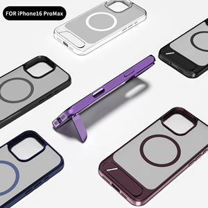 <span class=keywords><strong>2025</strong></span> thiết kế mới Angled Chân đế từ hợp kim màu điện thoại di động Trường hợp đối với iPhone 16 Pro Max nam châm chống sốc đứng trường hợp điện thoại - Product Image 6