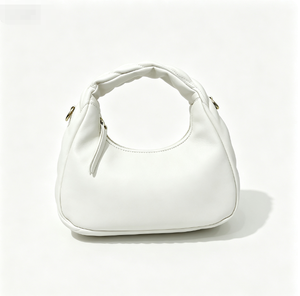 Bolso de Hombro de Cuero Genuino para Mujer, Estilo Minimalista Hobo, Dos Asas, Cierre Abierto, para Uso Diario en Todas las Estaciones - Product Image 2