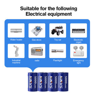 Bateria Recarregável de Lítio Modelo D 1.<span class=keywords><strong>5V</strong></span> com Interface USB Tipo-C, Carregamento de 5000 MAH, Grande Capacidade para Carros Elétricos em Estoque - Product Image 4
