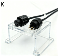 Connecteur Subconn Standard Circulaire Femelle Bulkhead Mâle Inline BH8F IL8M Submersible Pluggable pour Câble Humide Rov IP69k