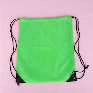 Unisex 210D <b>Drawstring</b> <b>Backpack</b> Tote Personalized Kids Sport Storage Polyester Fashionable Logo Silk Nylon Waterproof 36-58L - Product Image 1