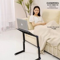 Support pliable pour ordinateur portable, support de bureau réglable en hauteur avec rangement pour clavier, en ABS, multifonctionnel, en stock
