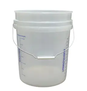 Doorschijnende 5 Gallon Emmer 20l Plastic Container/Vat/Jerrycan/Trommel