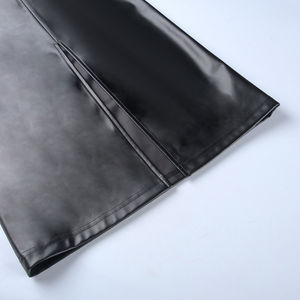 <span class=keywords><strong>Jupe</strong></span> crayon moulante en Faux <span class=keywords><strong>cuir</strong></span>, taille haute, décontractée, fermeture éclair, PU - Product Image 5