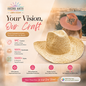 Chapeau de <span class=keywords><strong>paille</strong></span> en raphia brodé sur mesure de haute qualité Shinehats OEM 2026, modèle <span class=keywords><strong>Sombrero</strong></span> Paja Chapeaux <span class=keywords><strong>Paille</strong></span> Crochet, fait main avec couronne en relief - Product Image 1