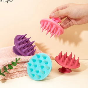 Wanmei - Cepillo Masajeador de Silicona para Cabello y Cuero Cabelludo, para Ducha, Uso en Seco y Húmedo, para Cabello Graso y Rizado, Cepillo para Champú - Product Image 1