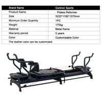 Reformer de Pilates Commercial CONTRON, Cadre Métallique Durable, Écologique, Multifonctionnel, Équipement d'Entraînement et de Fitness pour Studio