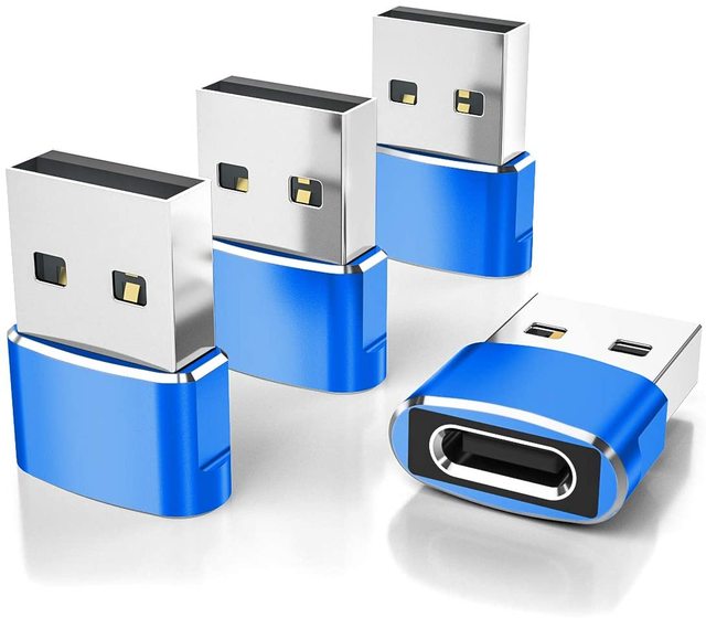 Metal Shell USB Type C Female to USB a Male Data Transfer Power Charge with Otg Adapter for Memory Sticks and for Charging Phon