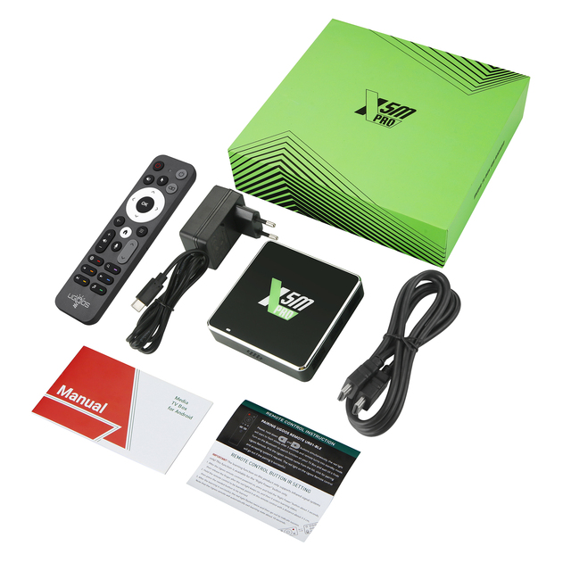 Factory Ugoos X5M Pro Android 14 Media Smart Tv Box 4k 60fps LPDDR4 4GB Ram 32GB X4 Pro Set Top Box