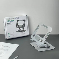 AilesTecca Portable Universel Pliant Vertical Ordinateur Portable Téléphone Portable Support de Bureau Métal Acier Réglable Ordinateur Portable Tablette PC Support
