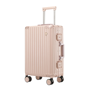 Nueva llegada Unisex Retro multifuncional ABS aleación de aluminio duro lado carro PC Spinner Caster Durable niñas <span class=keywords><strong>maleta</strong></span> de viaje - Product Image 5