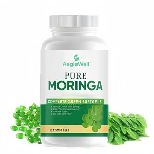 Vente chaude AegleWell troisième partie texte Capsules de <span class=keywords><strong>Moringa</strong></span> Supplément anti-âge Capsules d'extrait de feuille de <span class=keywords><strong>Moringa</strong></span> - Product Image 1