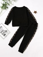 Nouveautés Bébé Garçons Printemps Automne Enfants Vêtements Ensemble Léopard Hoodies et Pantalons Enfants Survêtements Tenues
